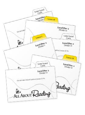 All About Reading Pre-reading: Divider Cards