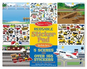 Vehicles Reusable Sticker Pad
