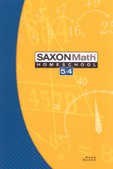 Saxon Math 5/4 Homeschool (3rd Edition): Student Book