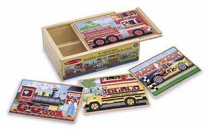 Vehicles Puzzles in a Box