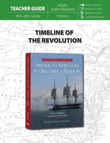 Timeline of the Revolution (Teacher Guide for America's Struggle to Become a Nation)