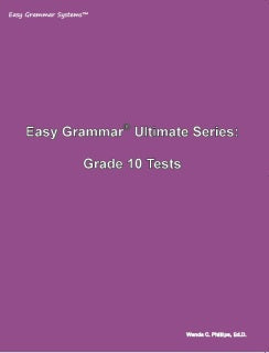 Easy Grammar Ultimate Series: Grade 10 Tests