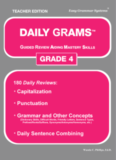 Daily Grams: Grade 4 Teacher Edition