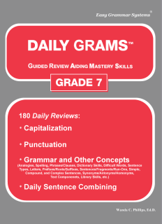Daily Grams: Grade 7 Teacher Edition [DAMAGED COVER]