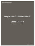 Easy Grammar Ultimate Series: Grade 12 Tests